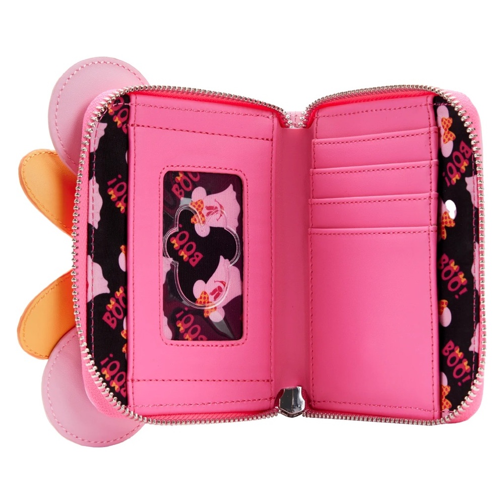 Loungefly Disney Pastel Ghost Minnie Glow in the Dark Ziparound Wallet - Picture 4 of 4